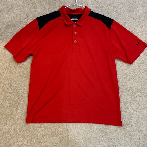 Mens small red Nike golf polo - Picture 1 of 3